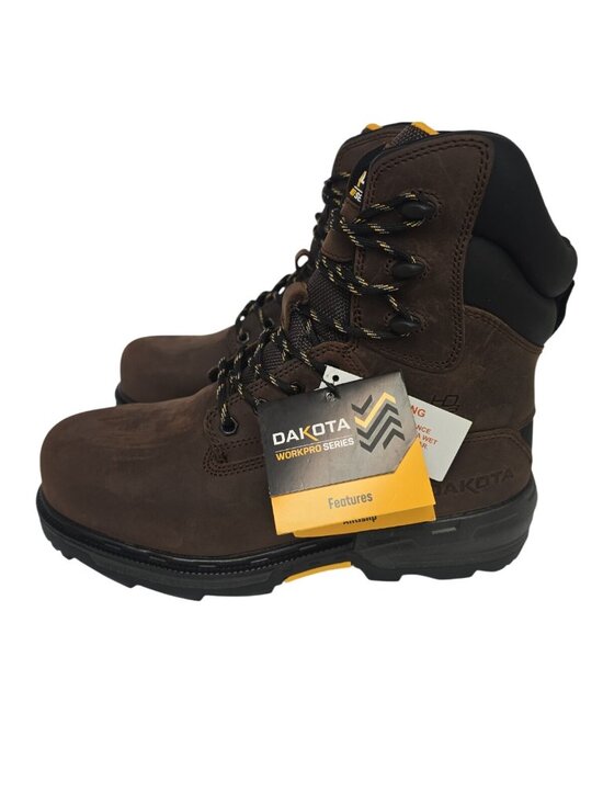 Dakota Men\'s 8800 8 Inch Composite Toe Composite Plate Work Boot Brown 10.5M main image 4